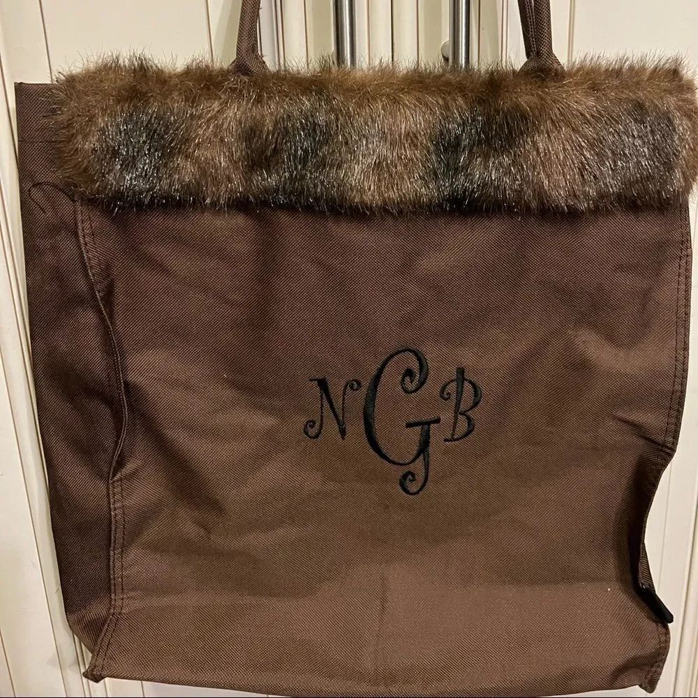 NGB fur top HandBag - Picture 2 of 12